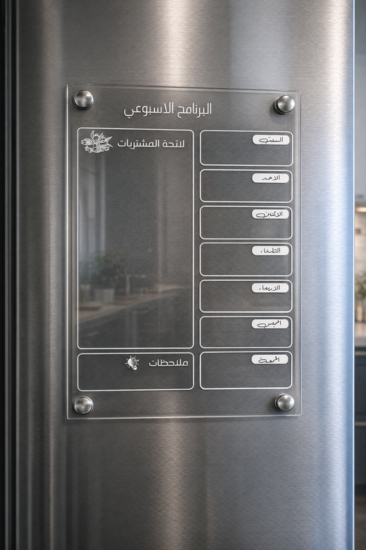 منظم البرنامج الاسبوعي